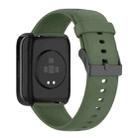 For SKG V9 Pro Solid Color Black Buckle Liquid Silicone Watch Band(Dark Green) - 2