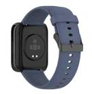 For SKG V9 Pro Solid Color Black Buckle Liquid Silicone Watch Band(Blue Grey) - 2