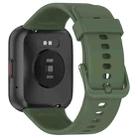 For SKG V7 / V7 Pro Solid Color Silicone Watch Band(Dark Green) - 2