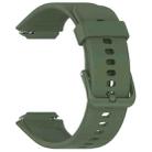 For SKG V7 / V7 Pro Solid Color Silicone Watch Band(Dark Green) - 3