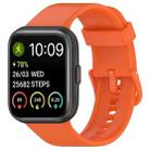 For SKG V7 / V7 Pro Solid Color Silicone Watch Band(Orange) - 1
