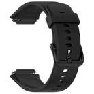 For SKG V7 / V7 Pro Solid Color Silicone Watch Band(Black) - 3