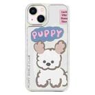 For iPhone 13 Mirror Puppy Pattern TPU + PC Phone Case(Poodle) - 1