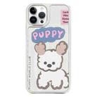 For iPhone 13 Pro Max Mirror Puppy Pattern TPU + PC Phone Case(Poodle) - 1