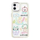 For iPhone 12 Clear Illustration Graffiti Pattern TPU + PC Phone Case(Graffiti) - 1