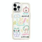 For iPhone 12 Pro Max Clear Illustration Graffiti Pattern TPU + PC Phone Case(Graffiti) - 1