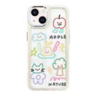 For iPhone 13 Clear Illustration Graffiti Pattern TPU + PC Phone Case(Graffiti) - 1