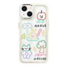 For iPhone 14 Clear Illustration Graffiti Pattern TPU + PC Phone Case(Graffiti) - 1