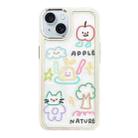 For iPhone 15 Clear Illustration Graffiti Pattern TPU + PC Phone Case(Graffiti) - 1