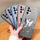 For Samsung Galaxy S20+ Plated Gradient Glitter Butterfly Holder TPU Phone Case(Silver) - 2