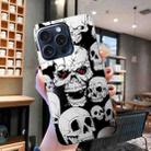 For iPhone 16 Pro Max Colored Drawing Pattern TPU Phone Case(Skull) - 2