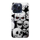 For iPhone 16 Pro Max Colored Drawing Pattern TPU Phone Case(Skull) - 3