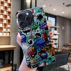 For iPhone 16 Pro Max Colored Drawing Pattern TPU Phone Case(Graffiti) - 2