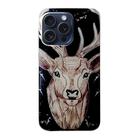 For iPhone 16 Pro Max Colored Drawing Pattern TPU Phone Case(Deer) - 3