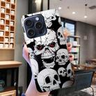 For iPhone 16 Pro Colored Drawing Pattern TPU Phone Case(Skull) - 2