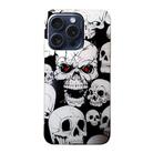 For iPhone 16 Pro Colored Drawing Pattern TPU Phone Case(Skull) - 3