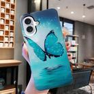 For iPhone 16 Plus Colored Drawing Pattern TPU Phone Case(Butterfly) - 2