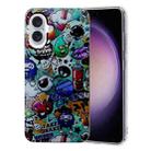 For iPhone 16 Plus Colored Drawing Pattern TPU Phone Case(Graffiti) - 1