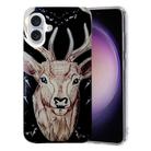 For iPhone 16 Plus Colored Drawing Pattern TPU Phone Case(Deer) - 1