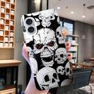 For iPhone 16 Colored Drawing Pattern TPU Phone Case(Skull) - 2