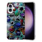 For iPhone 16 Colored Drawing Pattern TPU Phone Case(Graffiti) - 1