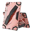 For Samsung Galaxy Tab S6 T860/T865 Escort Series TPU + PC Shockproof Protective Case with Holder(Rose Gold) - 1