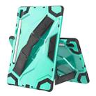 For Samsung Galaxy Tab S6 T860/T865 Escort Series TPU + PC Shockproof Protective Case with Holder(Mint Green) - 1