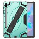 For Samsung Galaxy Tab S6 T860/T865 Escort Series TPU + PC Shockproof Protective Case with Holder(Mint Green) - 2