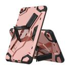 For Samsung Galaxy Tab A 8.0 & S Pen (2019) P200/P205 Escort Series TPU + PC Shockproof Protective Case with Holder(Rose Gold) - 1