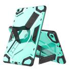 For Samsung Galaxy Tab A 10.1 (2019) T510/T515 Escort Series TPU + PC Shockproof Protective Case with Holder(Mint Green) - 1