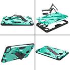 For Samsung Galaxy Tab A 8.0 (2018) T387 Escort Series TPU + PC Shockproof Protective Case with Holder(Mint Green) - 3