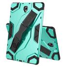 For Samsung Galaxy Tab S4 10.5 T830/T835 Escort Series TPU + PC Shockproof Protective Case with Holder(Mint Green) - 1