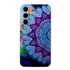 For Samsung Galaxy S24 FE 5G Colored Drawing Pattern TPU Phone Case(Half-flower) - 3