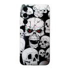 For Samsung Galaxy S24 FE 5G Colored Drawing Pattern TPU Phone Case(Skull) - 3