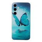 For Samsung Galaxy S24 FE 5G Colored Drawing Pattern TPU Phone Case(Butterfly) - 3