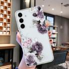 For Samsung Galaxy S24 FE 5G Colorful Painting Pattern TPU Phone Case(Peony) - 2