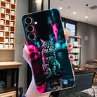 For Samsung Galaxy S24 FE 5G Colorful Painting Pattern TPU Phone Case(Traffic Light Cat) - 2