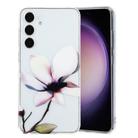 For Samsung Galaxy S24 FE 5G Colorful Painting Pattern TPU Phone Case(White Flowers) - 1