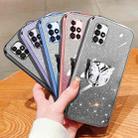 For Samsung Galaxy A71 4G Plated Gradient Glitter Butterfly Holder TPU Phone Case(Sierra Blue) - 2
