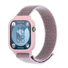 For Huawei Watch Fit3 Nylon Loop Integrated Watch Band(Sand Pink) - 1