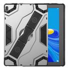 For Lenovo Tab E10 TB-X104F Escort Series TPU + PC Shockproof Protective Case with Holder(Silver) - 2