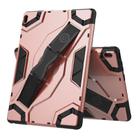 For Lenovo Tab E10 TB-X104F Escort Series TPU + PC Shockproof Protective Case with Holder(Rose Gold) - 1