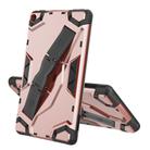 For Amazon Kindle Fire 7 (2019) Escort Series TPU + PC Shockproof Protective Case with Holder(Rose Gold) - 1