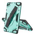 For Amazon Kindle Fire 7 (2019) Escort Series TPU + PC Shockproof Protective Case with Holder(Mint Green) - 1