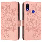 For Redmi Note 7 / 7 Pro / 7S Embossed Rose RFID Anti-theft Leather Phone Case(Pink) - 2