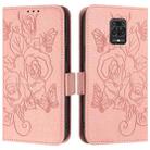 For Redmi Note 9 Pro 4G / 9S 4G / 9 Pro Max Embossed Rose RFID Anti-theft Leather Phone Case(Pink) - 2