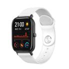 20mm For Huami Amazfit GTS Silicone Watch Band(White) - 1