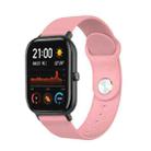 20mm For Huami Amazfit GTS Silicone Watch Band(Girly Pink) - 1
