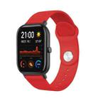 22mm For Huami Amazfit GTS Silicone Watch Band(Red) - 1