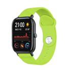 22mm For Huami Amazfit GTS Silicone Watch Band(Lime Green) - 1